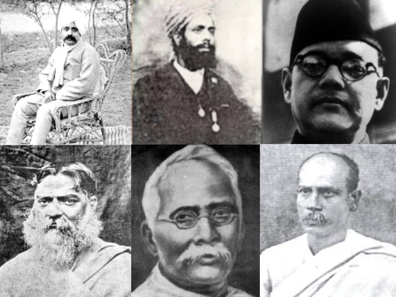 Victims of Regulation III First Row (L to R): Lala lajpat Rai, Sirdar Ajit Singh, Subhas Chandra Bose; Second Row (L to R): Sj. Krishna Kr. Mitra, Ashwini Kumar Dutt, Sj. Pulin Behary Das.