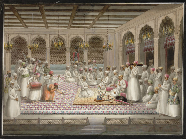  Asaf-ud-daulah listening to musicians in his court