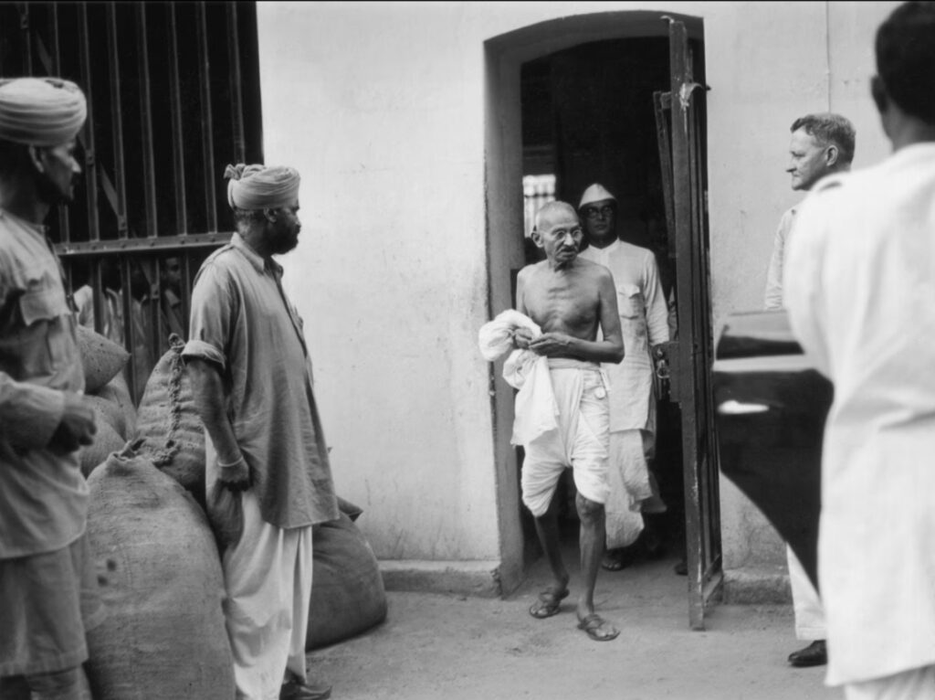Gandhi in jail